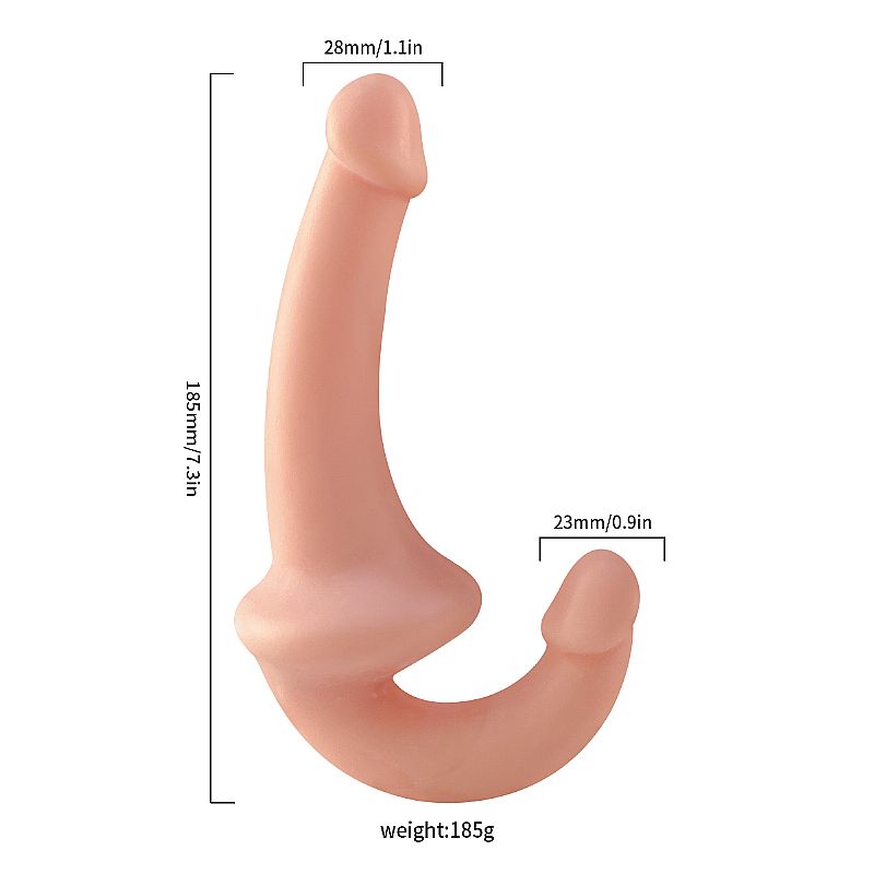 BIG DILDO PÊNIS REALÍSTICO DE CASAL 14,5X3,4 - SI 8230