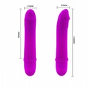 VIBRADOR EM FORMATO DE PÊNIS EM SILICONE COM 10 MODOS DE VIBRAÇÃO - PRETTY LOVE 5413