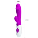 VIBRATOR ESTIMULADOR CLITORIANO COM GLANDE E 30 MODOS DE VIBRAÇÃO - IMPORTAÇÃO 180308 VR154