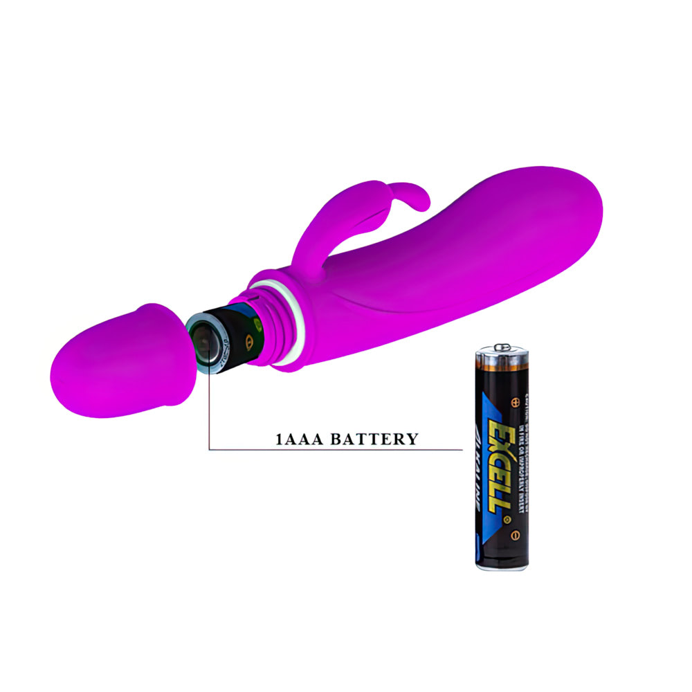 VIBRADOR COM ESTIMULADOR DE CLITÓRES E 10 MODOS DE VIBRAÇÃO - PRETTY LOVE 014292