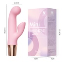 MINI VIBRADOR RECARREGÁVEL PONTO G COM ESTIMULADOR CLITORIANO 10 MODOS DE VIBRAÇÃO - IMPORTAÇÃO VR144