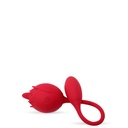 VIBRADOR DUPLO EM FORMATO DE FLOR COM LÍNGUA E PENETRADOR CONTOLADO VIA APLICATIVO - IMPORTAÇÃO RS043