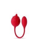 VIBRADOR DUPLO EM FORMATO DE FLOR COM LÍNGUA E PENETRADOR CONTOLADO VIA APLICATIVO - IMPORTAÇÃO RS043