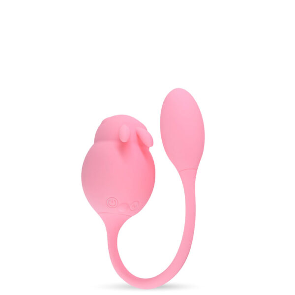 VIBRADOR DUPLO EM FORMATO DE COELHO SUGADOR E PENETRADOR CONTROLE VIA APLICATIVO - IMPORTAÇÃO VR048