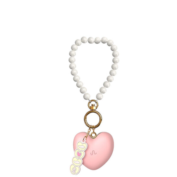 BULLET RECARREGÁVEL FORMATO DE CORAÇÃO COM ALÇA DE PEROLAS CONTROLE VIA APLICATIVO 10 MODOS DE VIBRAÇÃO - IMPORTAÇÃO BR041