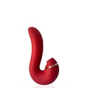 VIBRADOR PONTO G COM ESTIMULADOR CLITORIANO COM 4 MODOS DE VIBRAÇÃO PULSAÇÃO E ONDAS DE PRESSÃO E FUNÇÃO DE AQUECIMENTO - IMPORTAÇÃO VR021