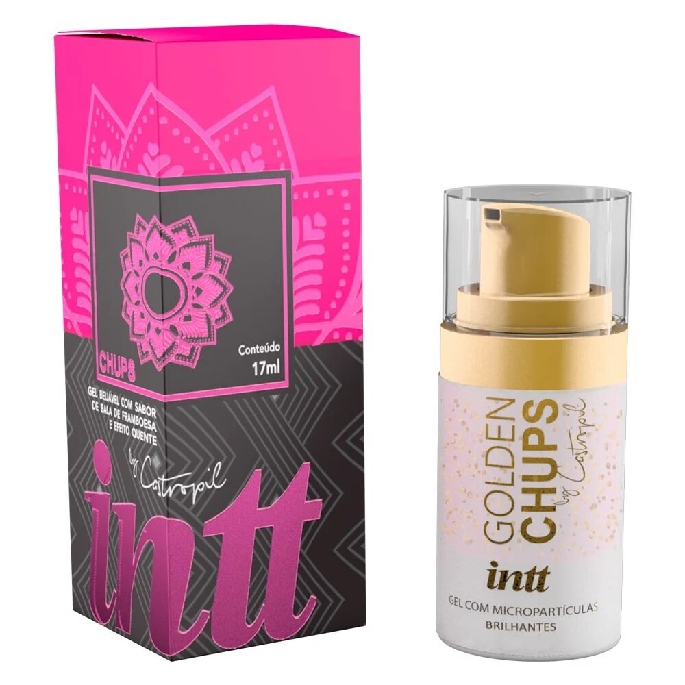 GOLDEN CHUPS GEL BEIJÁVEL FRAMBOESA BY CASTROPIL 17ML - INTT