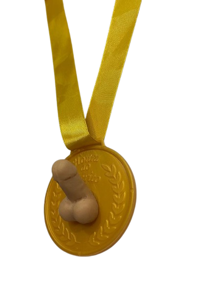 MEDALHA COM MINI PÊNIS - IMPORTAÇÃO