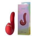 VIBRADOR PONTO G COM ESTIMULADOR CLITORIANO COM 4 MODOS DE VIBRAÇÃO PULSAÇÃO E ONDAS DE PRESSÃO E FUNÇÃO DE AQUECIMENTO - IMPORTAÇÃO VR021