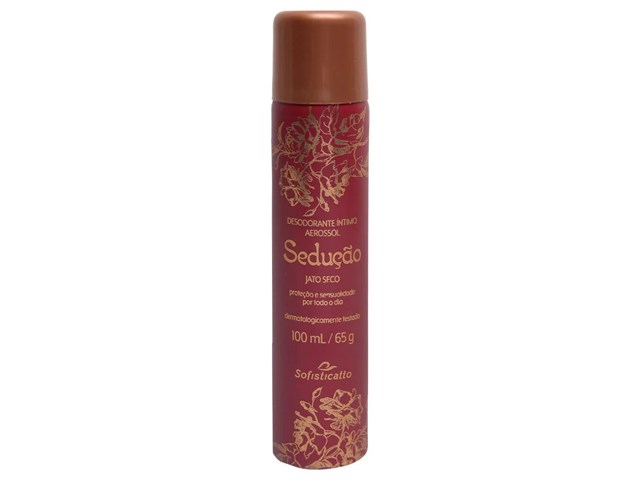 DESODORANTE ÍNTIMO FEMININO SEDUÇÃO AEROSSOL 100ML - SOFISTICATTO