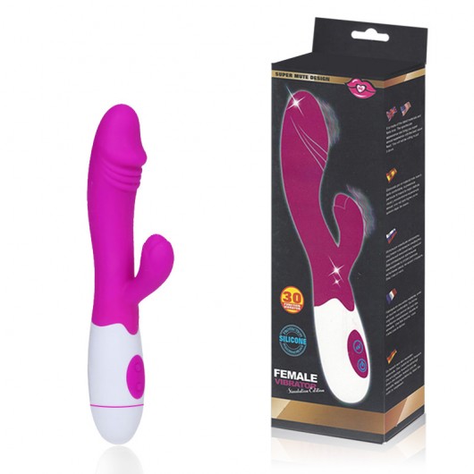 VIBRADOR COM ESTIMULADOR CLITORIANO E PONTO G COM 30 MODOS DE VIBRAÇÃO - IMPORTAÇÃO VR154