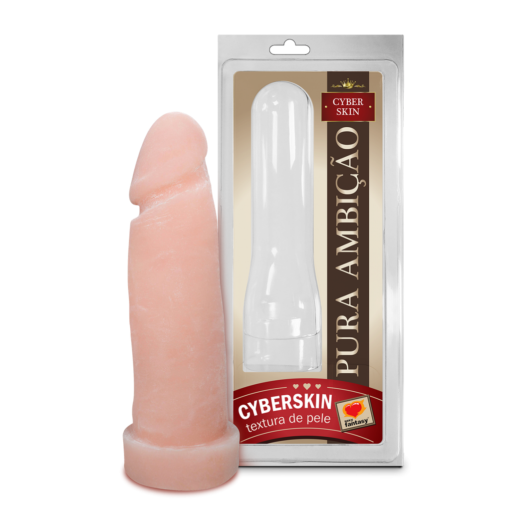 CAPA PENIANA EM CYBERSKIN 16X4,5CM - SEXY FANTASY 1.1