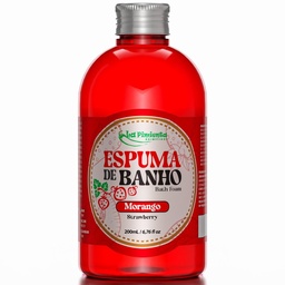 [0001086] ESPUMA DE BANHO AROMATIZADO MORANGO 200ML - LA PIMIENTA