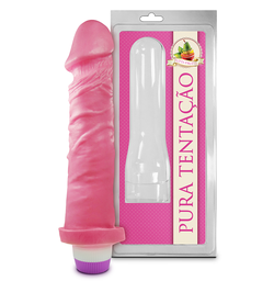 [000552] PRÓTESE REALÍSTICA AROMÁTICA COM VIBRO INTERNO TUTTI FRUTTI 18X4,4CM - SEXY FANTASY PC002