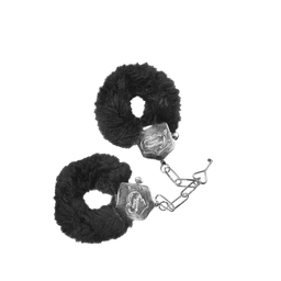 [000584] ALGEMA DE METAL EM PELÚCIA PRETA - SEXY FANTASY 1003