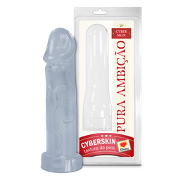 [0000962] CAPA PENIANA EM CYBERSKIN INCOLOR 17X4,5CM - SEXY FANTASY 10.10
